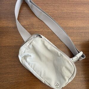 lululemon athletica Light Gray Sling Belt Bag